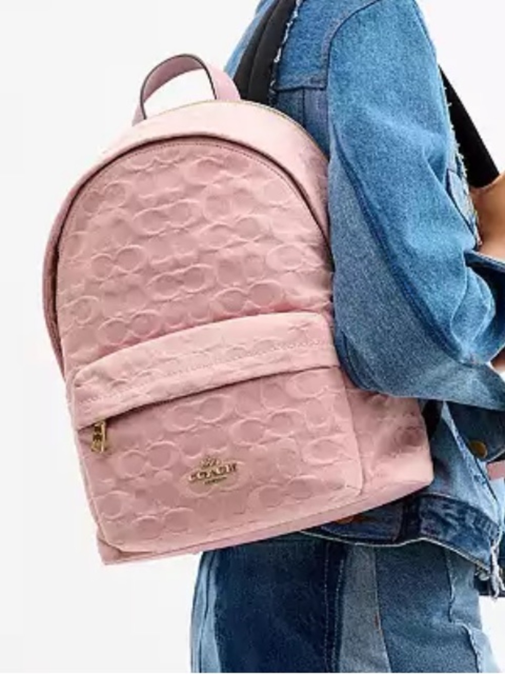 Coach Taylor Small Backpack
In Signature Denim